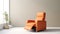 orange recliner chair