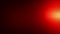 Orange red optical lens flare light leak animation