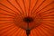 Orange red umbrella background