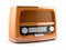 Orange retro radio