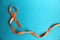 orange ribbon symbol of the fight against the disease