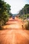 Orange Road to Kbal Chhay Waterfalls near Sihanoukville, Cambodia