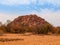 Orange rock formation of Damaraland