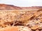 Orange rocky landscape of Damaraland