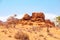 Orange rocky landscape of Damaraland