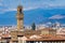 Orange Roofs Palazzo Vecchio Tower Piazza Signoria Tuscany Florence Italy