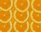 orange roud slices cut for background