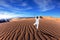 Orange sand dunes in Death Valley