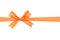 Orange satin gift bow ribbon