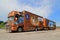 Orange Scania Trailer Truck with James Bond Theme