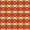 Orange seamless portuguese tiles Ikat spanish tile pattern Italian majolica. Mexican puebla talavera Moroccan, Turkish, Lisbon