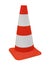 Orange security road barrier sign isolated,