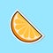 Orange Segment Marmalade Icon Sweets Sticker Concept