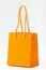 Orange shopping bag.