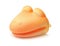 Orange silicone heat resistant cooking mitt
