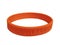 Orange silicone wristband