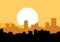 Orange Skyline of Nairobi City