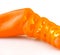 Orange sliced sweet bell pepper