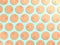 Orange slices on blue food background