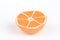 Orange slices of juicy plasticine