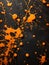 Orange Slime Background Design Horror Wallpaper Illustration Digital Art - ai generated