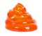 Orange slime for kids, transparent funny toy