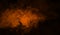 Orange smoke stage studio. Abstract fog texture background for graphic and web