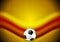 Orange soccer football background with red wave