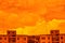 Orange Soviet Antennae Skyline