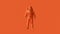 Orange Spaceman Astronaut Cosmonaut
