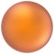 Orange sphere round button ball basic matted yellow circle