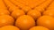 Orange spheres background 3D