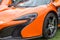 Orange Sports Car Left Front