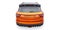 Orange sports compact car SUV. 3d render illustrration