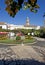 Orange Square in Estepona Spain with pretty gardens and flowers