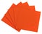 Orange square paper serviette (tissue)