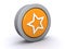 Orange star button