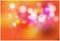 Orange starburst background with sparkles. Shiny sun rays vector with bokeh lights