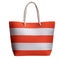 Orange Stripe Beach Bag