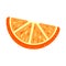 Orange sugar jelly icon, cartoon style
