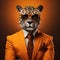 Orange-suited Jaguar: A Conceptual Portraiture In 3d