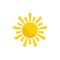 Orange sun logo for your company, Sun logo design template, Sunburst icon,