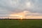 Orange Sunrise and Overcast Skies at Cow Pasture