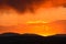 Orange Sunset In Sandwash Basin, Colorado