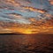 Orange Sunset Seascape, Lake Macquarie.