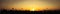 Orange Sunset Wide Banner Abstract Background