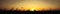 Orange Sunset Wide Banner Abstract Background