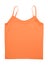 A orange tank top