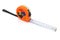 Orange tape measure on white with clipping path . 3 meter