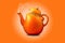 Orange tea kettle